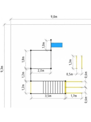 Спортивний майданчик для школы Workout №9
